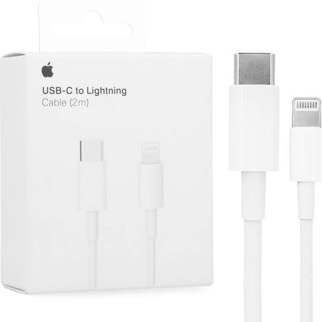 Apple Câble Lightning vers USB-C - 2 m - Câble de chargement et synchronisation pour iPhone / iPad / iPod avec connecteur Lightning