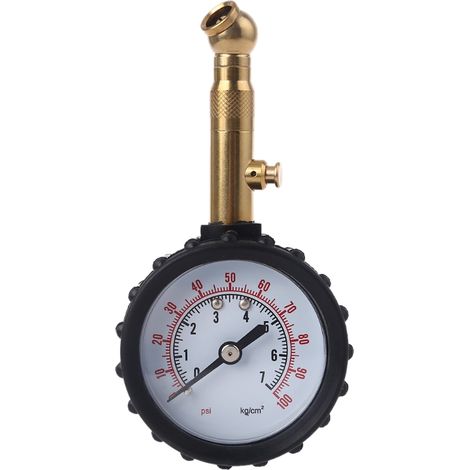 Manometro per pneumatici, manometro per pneumatici calibrato con tubo in gomma