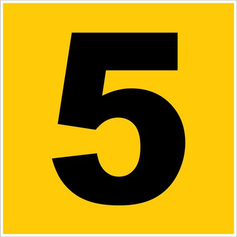 N°5 - 200x200mm - Rigide Jaune - 4220802