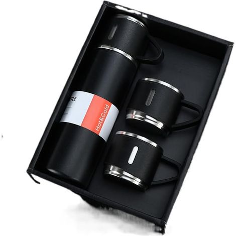 Vakuumversiegelte, isolierte Geschenkbox aus Edelstahl, 500 ml, 3 Tassen (1/2)