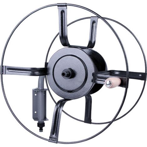 Enrollador de pared orientable de metal desnudo para 70 m - Techn