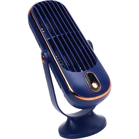 Ventilador de torre de escritorio de 5 velocidades, motor sin escobillas, recargable por USB, portátil, para el hogar, la oficina, la cocina y uso en interiores (negro).
