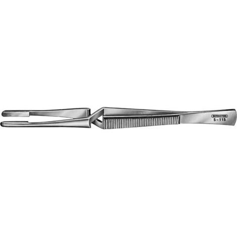 BERNSTEIN Tools for Electronics 5-115 Pince brucelle de soudage émoussée 165 mm