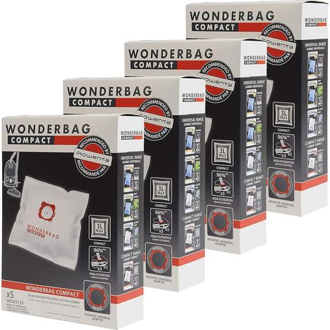 Set di 20 sacchetti compatti per aspirapolvere SEB WB305120