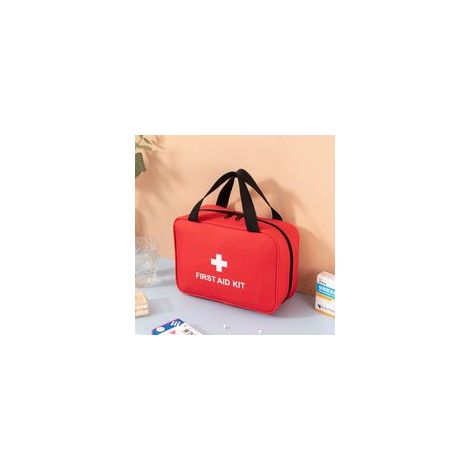 Trousse de premiers secours compacte pour traumatismes - Trousse d'urgence pour la maison, la voiture, les voyages ou le camping - Organisateur de médicaments - (1/5)