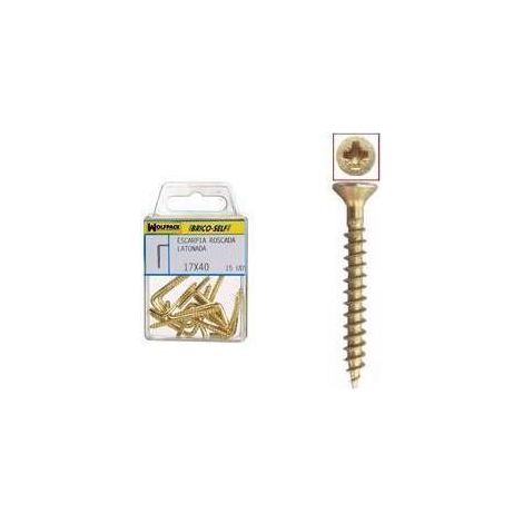 Vite a testa piatta Pozidriv bicromata 3,0x20 mm. 28 pz.