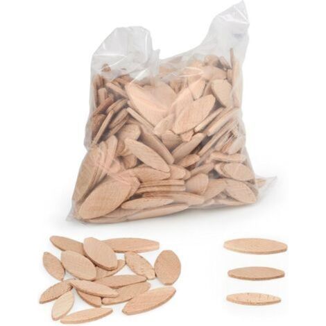 lamello d’assemblage type Lamello 20 , 100 pièces/taille lamelle bois en hêtre massif Idéal pour fraiseuse bois/fraiseuse à lamelles (1/5)