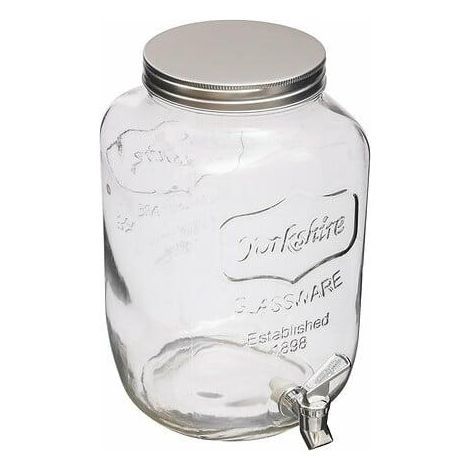 Dispensador de bebidas de vidrio Yorkshire 8L transparente