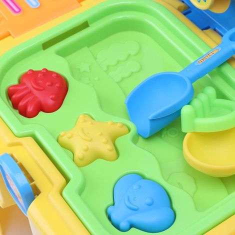 Sandtisch für Kinder, Strandtisch mit Sand und Wasser, Sandkasten-Aktivitätstisch, Sinnestisch, Strandspielzeug für Kinder (1/5)