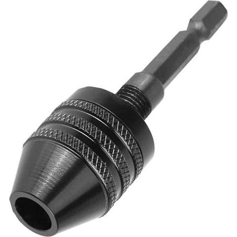 Adattatore per mandrino con convertitore elettrico senza chiave, mandrino per trapano con attacco esagonale da 0,8 a 8 mm. (1/4)