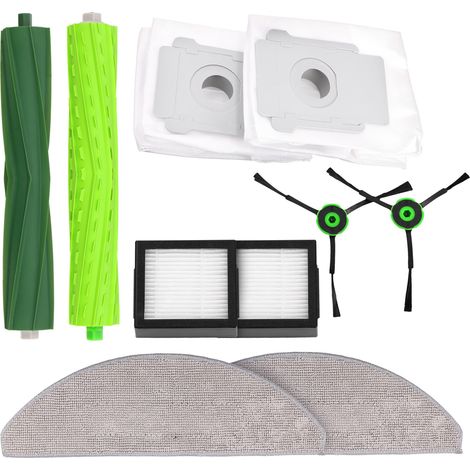 EXTRALINK Accesorios para aspiradora, Juego de repuestos Compatible con iRobot Roomba i-Series – Cepillos de Goma, Filtros, Cepillos Laterales y más para una Limpieza óptima