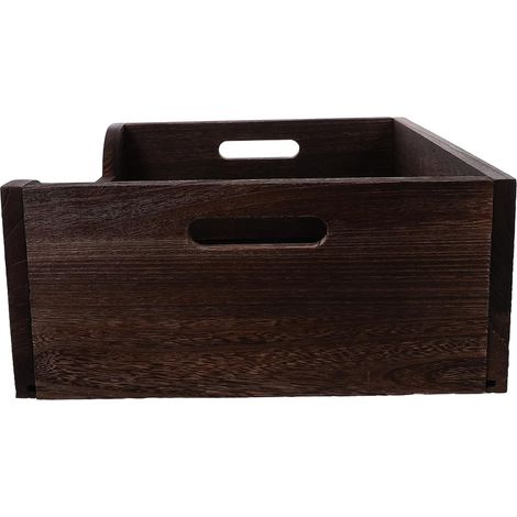Bac à Litière en Bois Teinté Grand Format 45X32X155 CM pour Chats et (1/5)