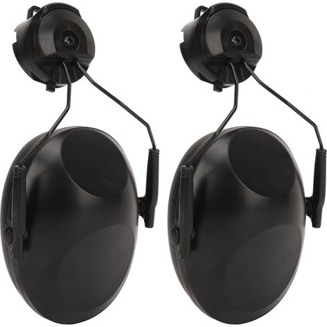 Ortviai Protecteurs auditifs pour casque – 1 paire, isolation acoustique 22 dB, mousse confortable et fixation facile sur casque de sécurité (1/3)