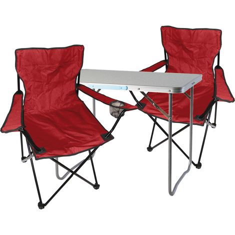 3-teiliges Campingmöbel Set rot-MMC330871+2xMPO2455 (1/4)