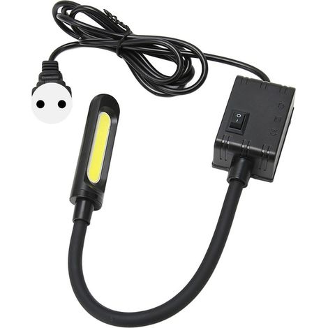 Lampe LED pour machine à coudre, col de cygne flexible avec aimant, 10 perles lumineuses, éclairage économique, prise EU 110-240V (1/5)