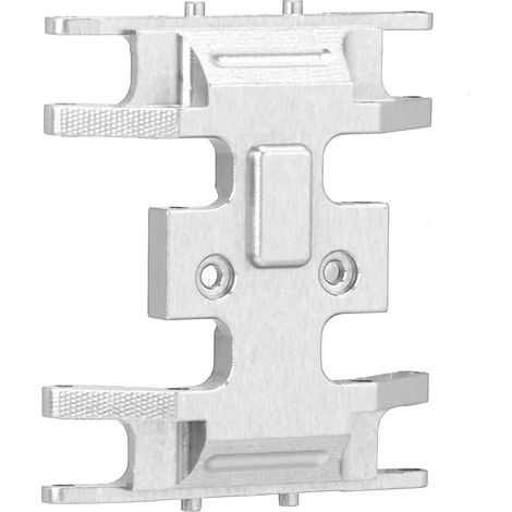 Plaque de boîte de vitesses intermédiaire RC en alliage d'aluminium haute résistance, pièces et accessoires pour voitures télécommandées, argent (1/5)