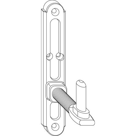 MACO RUSTICO Ladenplattenverstellkloben MV mit Gewinde, Abstand 22-50mm, schwarz (1/3)