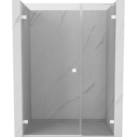 Mexen Lunar-B Duschpendeltüren links 150 cm, transparent, weiß - 832S-150-050-20-00-L (1/5)