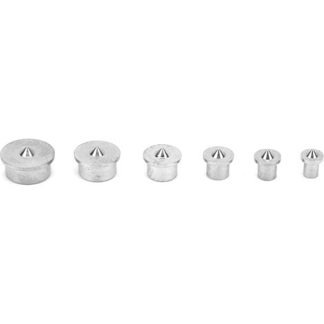 Jeu de 6 goupilles de centrage pour tenons et tourillons, pour le travail du bois, de 4 mm à 12 mm.