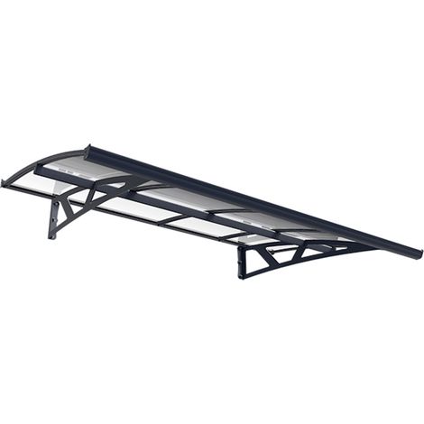 Palram - Canopia Vordach Amsterdam 2230 Anthrazit 139x224x33 cm (1/7)