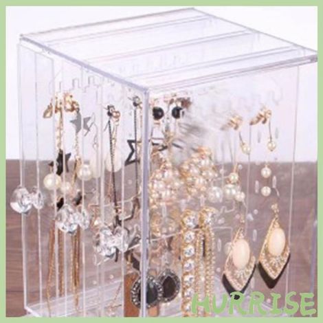 Garosa organisateurs de bijoux en acrylique transparent Boîte à Bijoux en Acrylique, Organisateur de Bijoux montres bijoux (1/5)