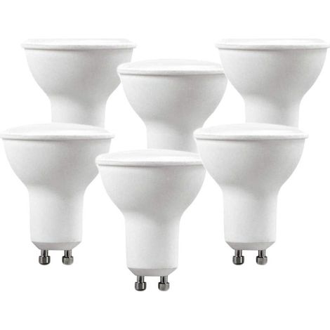 GU10 LED lamp 5W 220V 400 lumens, 120 degree beam angle, opal diffuser, 6000k (X6, cool white) [Energy class A++] (1/4)