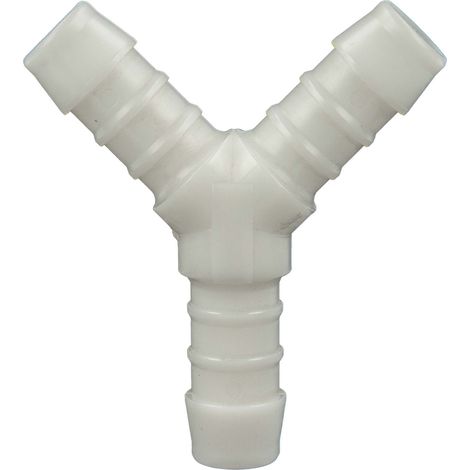 tecuro Schlauchverbinder Y-Stück, allseitig Ø 5 mm - Nylon weiß (1/5)