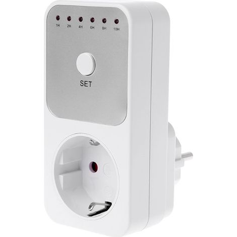 Prise de mesure de puissance électrique prise de minuterie de 10 heures compte à rebours réglage de temps Intelligent prise (1/5)