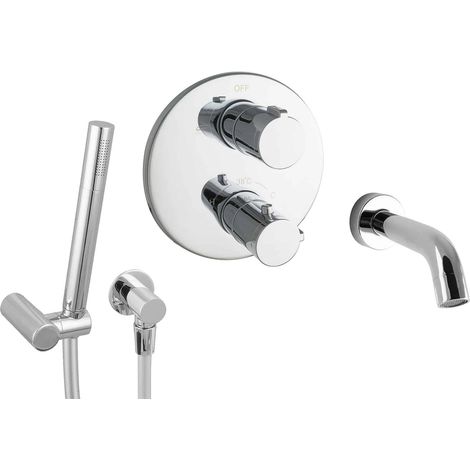 Set de baignoire encastré avec thermostat en laiton PaulGurkes (1/5)