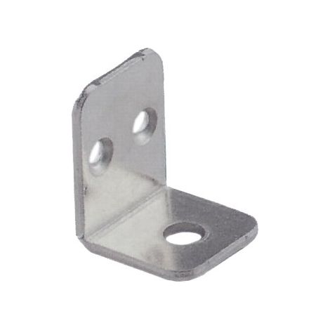 Mensolina Reggipiano a Squadra Bordo Quadro Nichelato 22 x 28 mm 100 Pezzi