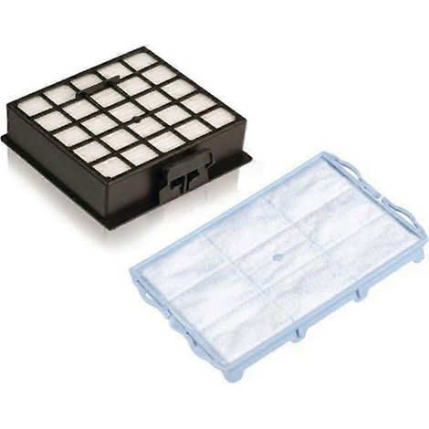 filtre moteur et 1 filtre HEPA pour pièces détachées d'aspirateurs Bosch séries BSGL, VSZ, BSD et BSA (1/5)