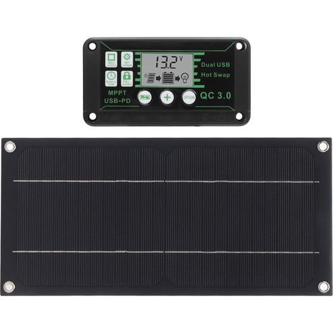 Panneau solaire monocristallin 600W 18V pour voiture, camping-car, avion, extérieur, agriculture et plantation (1/5)