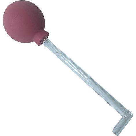 Dispositif manuel d'amygdalectomie en forme de boule de verre avec un long tube, compatible avec les adultes et les enfants, rouge fer. (1/5)