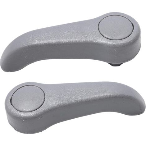 Lot de 2 poignées de réglage pour siège avant de voiture Gris 7701470827 pour Ren-au1t Clio II Twingo I 7701209658 (1/5)