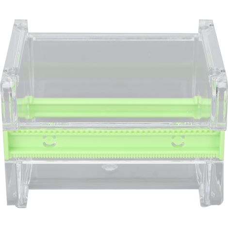 Lot vert transparent pour ruban adhésif masquant, distributeur avec rouleau visible, support de ruban pour domicile bureau école (1/5)