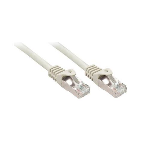 LINDY 48390 RJ45 Câble réseau, câble patch CAT 5e F/UTP 0.50 m gris avec cliquet d'encastrement 1 pc(s) C186931 (1/2)