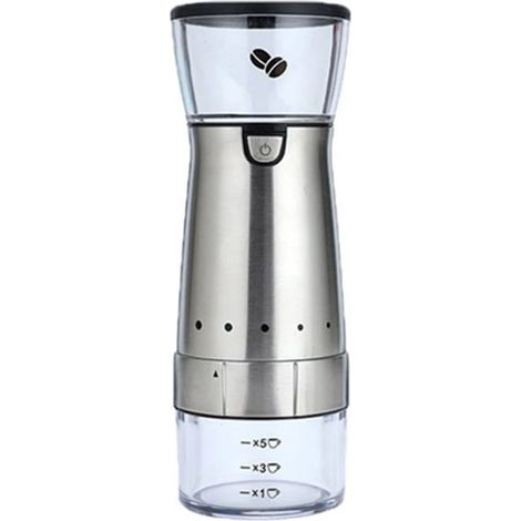 Moulin à café électrique pour grains de café, avec une mouture pratique pour l'espresso, le café filtre, à la maison, au bureau et en voyage.-AquaForge (1/5)