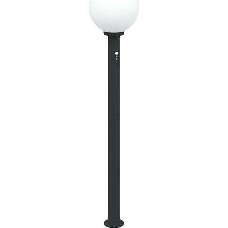 Borne lumineuse avec détecteur 120 cm Noir IP44 vidaXL (1/5)