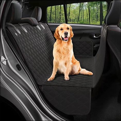 Tapis de voiture pour chien - Housse de protection - Panier de rangement pour chien - Panier de rangement pour siège arrière - Pour voitures, SUV et camions - Protection antidérapante et résistante po (1/5)