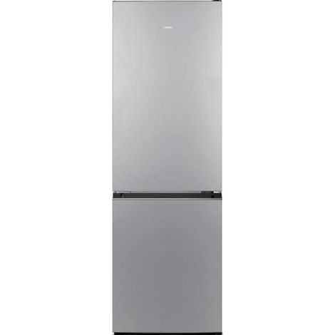 Indesit – Réfrigérateur combiné 60cm 322l nofrost inox – Double portes – Classe énergétique E – Dégivrage automatique – Technologie Total No Frost (1/5)