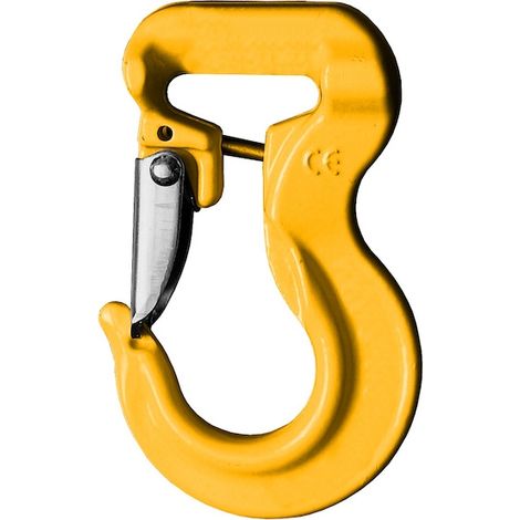 Crochet linguet J 100 mm pour élingue ronde 3 tonnes - PMS INDUSTRIE