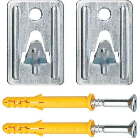 Ariston Group – Jeu de pattes de fixation pour chauffe-eau – Vendu par 2 – Fixation robuste pour installation facile – Compatible avec modèles Vélis