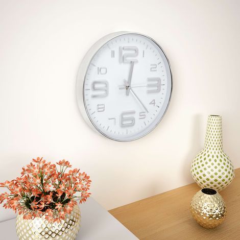 FIMEI Horloge murale 30 cm Argenté (1/5)