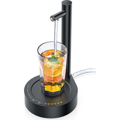 Intelligenter Wasserspender für Büro oder Zapfanlage – automatische Wasserpumpe – abnehmbares Design – USB-aufladbar – geeignet für Zuhause, Büro und Außenbereich – Schwarz (1/5)