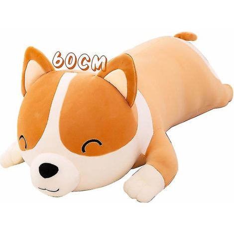 Riesiges Corgi-Plüschkissen (60 cm), niedlicher, weicher Plüschhund, Kuscheltier für Kinder, ideales Weihnachtsgeschenk (1/5)