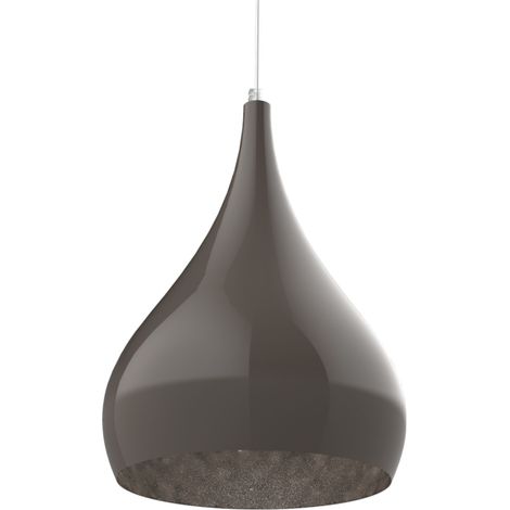 LUMICOM CALICE Sospensione, 1X E27, max 42W, metallo, tortora, D.20cm