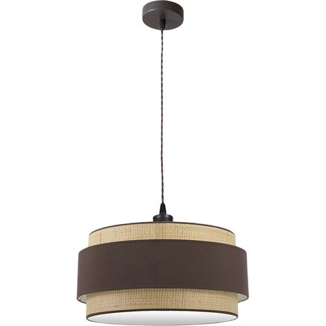 Colgante Kandy 2xe27 Natural/marron Regx50x50 Cm (1/2)
