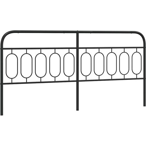 Maison Exclusive - Testiera di Ricambio in Metallo Nero 200 cm (1/5)