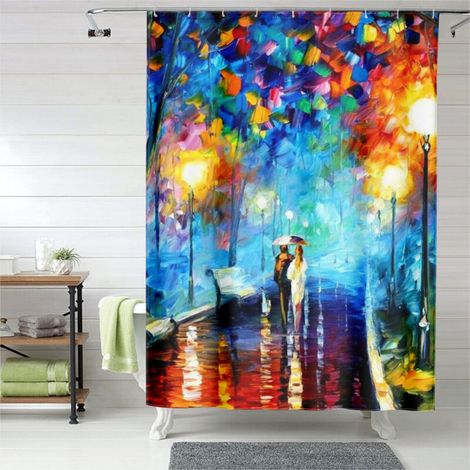 Rideau de douche pour salle de bain, 150x180 cm (1/5)