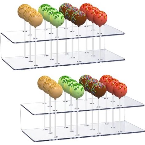 [JAMAIS UTILISÉ]Supports à Sucettes Transparents 12 Trous Présentoir à Sucettes en Acrylique Présentoir à Cake Pops Lollipop Stand pour Baby Shower Mariage Fête (1/5)
